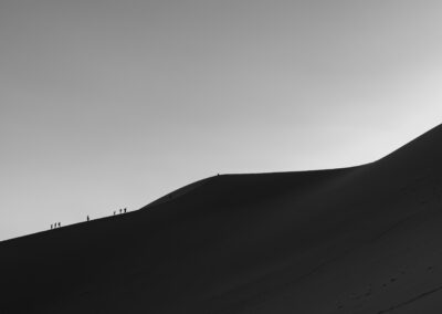 L'ascension photo paysage monochrome Nicolas Pluquet